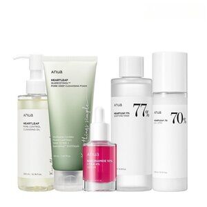 5pack, Korean Glass Skin Set (Daily skincare routine for clear skin)